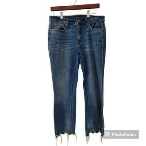 J crew Sz 28 Destroyed Hem Jeans Distressed